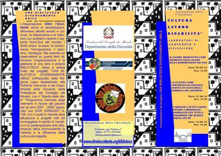 Cultura lavoro disabilità